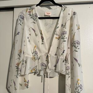 Showpo front tie shirt